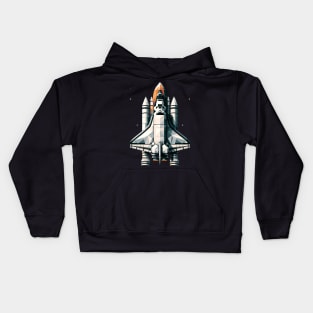 Geometric Orbiter | Space Shuttle Design Tee | Astronautics Kids Hoodie